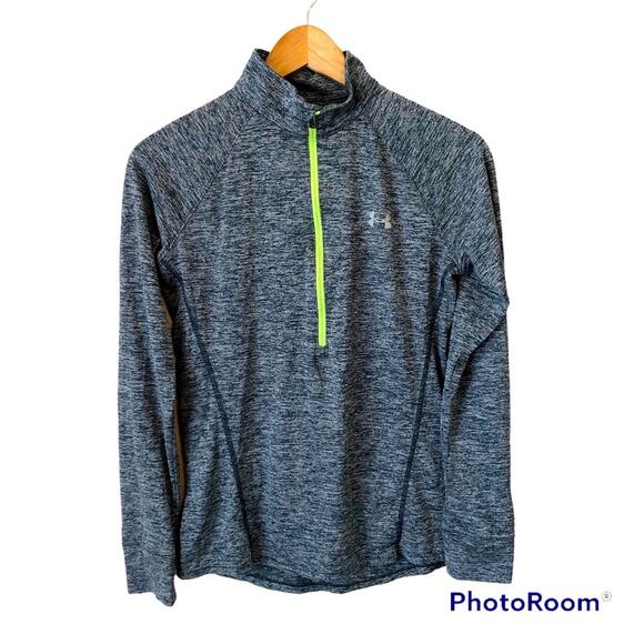 Under Armour 1/2 Zip Jacket Womens Athletic Heat Gear Pullover Lightweight - Picture 1 of 9